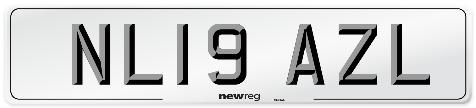 NL19 AZL Number Plate from New Reg